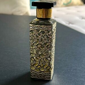 Vintage gold Hollywood Regency sleeve Ormolu perfume bottle